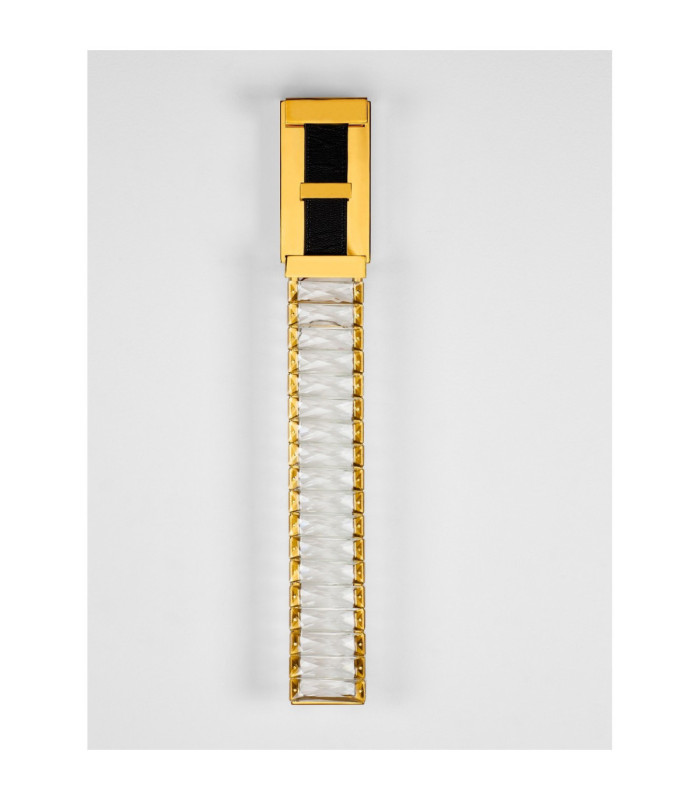 Lazura Integrated LED Wall Lamp Gold Black Triac Dimmable LED 9W 540lm 3000K-3