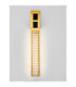 Lazura Integrated LED Wall Lamp Gold Black Triac Dimmable LED 9W 540lm 3000K-4