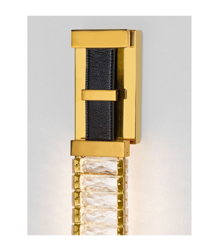 Lazura Integrated LED Wall Lamp Gold Black Triac Dimmable LED 9W 540lm 3000K-5