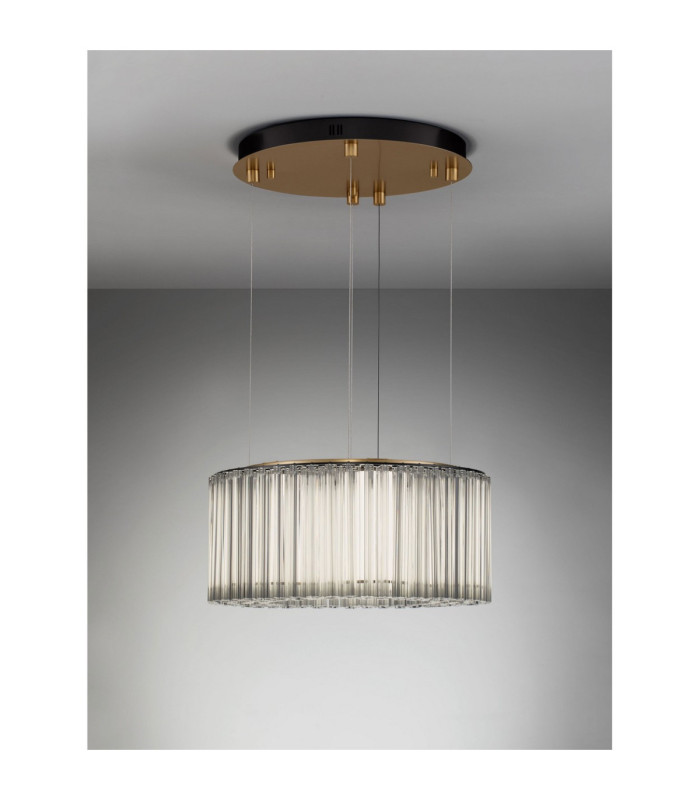 Nol Pendant Ceiling Light Antique Brass Triac Dimmable LED 49W 3185lm 3000K-4
