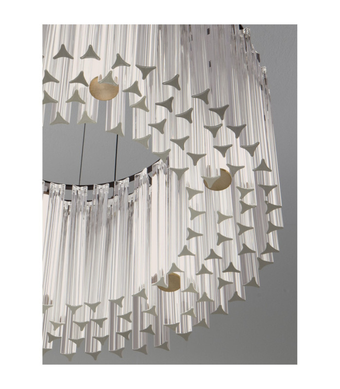 Nol Pendant Ceiling Light Antique Brass Triac Dimmable LED 49W 3185lm 3000K-6