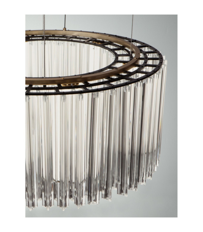 Nol Pendant Ceiling Light Antique Brass Triac Dimmable LED 49W 3185lm 3000K-8