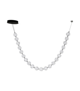 Ifos Pendant Ceiling Light Sandy Black Chrome Triac Dimmable LED 91W 6659lm 3000K-1