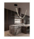 Ifos Pendant Ceiling Light Sandy Black Chrome Triac Dimmable LED 91W 6659lm 3000K-2