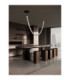 Ifos Pendant Ceiling Light Sandy Black Chrome Triac Dimmable LED 119W 8798lm 3000K-2