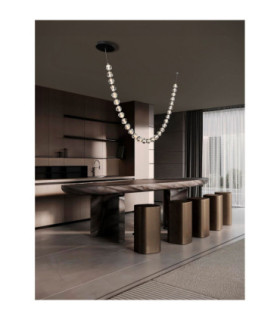 Ifos Pendant Ceiling Light Sandy Black Chrome Triac Dimmable LED 119W 8798lm 3000K-2