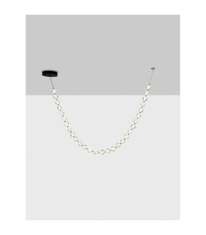 Ifos Pendant Ceiling Light Sandy Black Chrome Triac Dimmable LED 119W 8798lm 3000K-4