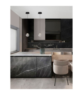 Ifos Pendant Ceiling Light Sandy Black Chrome LED 6W 270lm 3000K-2