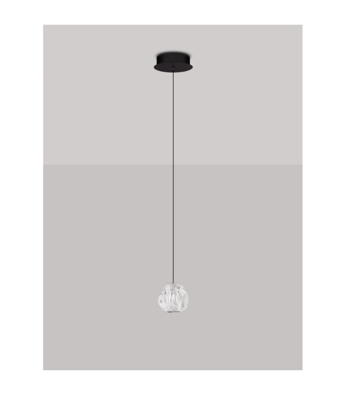 Ifos Pendant Ceiling Light Sandy Black Chrome LED 6W 270lm 3000K-3