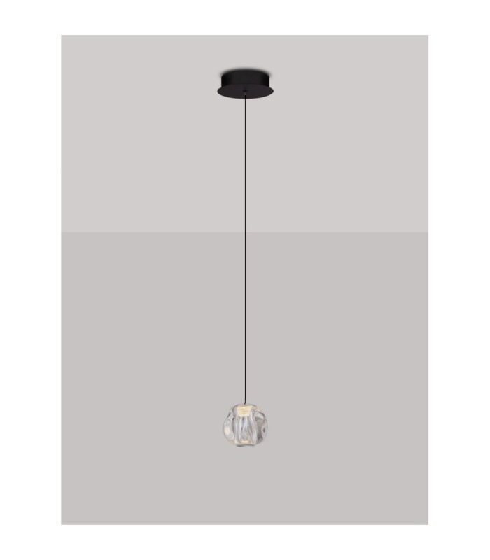 Ifos Pendant Ceiling Light Sandy Black Chrome LED 6W 270lm 3000K-4