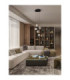 Ifos Cluster Pendant Ceiling Light Sandy Black Chrome Triac Dimmable LED 25W 1301lm 3000K-2
