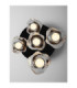 Ifos Cluster Pendant Ceiling Light Sandy Black Chrome Triac Dimmable LED 25W 1301lm 3000K-6