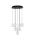 Ifos Cluster Pendant Ceiling Light Sandy Black Chrome Triac Dimmable LED 48W 2540lm 3000K-1