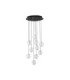 Ifos Cluster Pendant Ceiling Light Sandy Black Chrome Triac Dimmable LED 48W 2540lm 3000K-3
