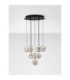 Ifos Cluster Pendant Ceiling Light Sandy Black Chrome Triac Dimmable LED 48W 2540lm 3000K-6