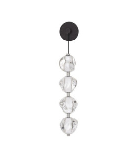 Ifos Slim Pendant Ceiling Light Sandy Black Chrome LED 17W 1100lm 3000K-1