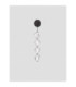 Ifos Slim Pendant Ceiling Light Sandy Black Chrome LED 17W 1100lm 3000K-3