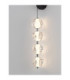 Ifos Slim Pendant Ceiling Light Sandy Black Chrome LED 17W 1100lm 3000K-5
