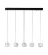 Ifos Bar Pendant Ceiling Light Sandy Black Chrome Triac Dimmable LED 25W 1340lm 3000K-1