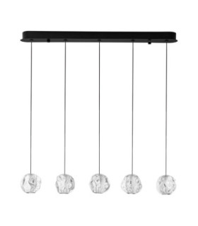 Ifos Bar Pendant Ceiling Light Sandy Black Chrome Triac Dimmable LED 25W 1340lm 3000K-1