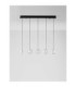 Ifos Bar Pendant Ceiling Light Sandy Black Chrome Triac Dimmable LED 25W 1340lm 3000K-3