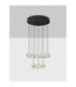 Ifos Cluster Pendant Ceiling Light Sandy Black Chrome Triac Dimmable LED 87W 5057lm 3000K-2
