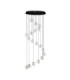 Ifos Cluster Pendant Ceiling Light Sandy Black Chrome Triac Dimmable LED 87W 5057lm 3000K-3