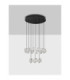 Ifos Cluster Pendant Ceiling Light Sandy Black Chrome Triac Dimmable LED 87W 5057lm 3000K-4