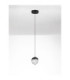 Alicia Slim Pendant Ceiling Light Sandy Black Chrome Triac Dimmable LED 5W 315lm 3000K-3