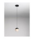 Alicia Slim Pendant Ceiling Light Sandy Black Chrome Triac Dimmable LED 5W 315lm 3000K-4