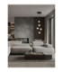 Alicia Cluster Pendant Ceiling Light Sandy Black Chrome Triac Dimmable LED 25W 1878lm 3000K-2