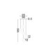 Alicia Cluster Pendant Ceiling Light Sandy Black Chrome Triac Dimmable LED 25W 1878lm 3000K-8