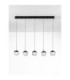 Alicia Bar Pendant Ceiling Light Sandy Black Chrome Triac Dimmable LED 25W 1878lm 3000K-3