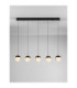 Alicia Bar Pendant Ceiling Light Sandy Black Chrome Triac Dimmable LED 25W 1878lm 3000K-4