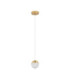 Alicia Slim Pendant Ceiling Light Gold Triac Dimmable LED 5W 315lm 3000K-1