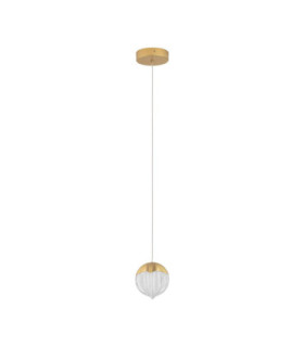 Alicia Slim Pendant Ceiling Light Gold Triac Dimmable LED 5W 315lm 3000K-1