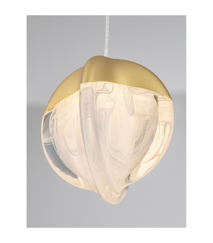 Alicia Slim Pendant Ceiling Light Gold Triac Dimmable LED 5W 315lm 3000K-6