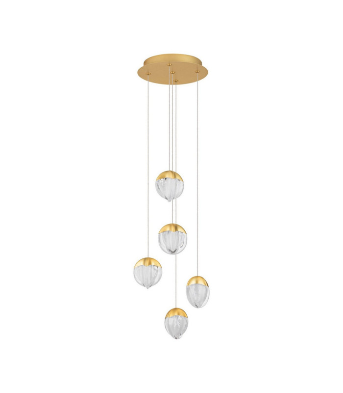 Alicia Cluster Pendant Ceiling Light Gold Triac Dimmable LED 25W 1878lm 3000K-1