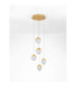 Alicia Cluster Pendant Ceiling Light Gold Triac Dimmable LED 25W 1878lm 3000K-3