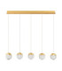Alicia Bar Pendant Ceiling Light Gold Triac Dimmable LED 25W 1878lm 3000K-1