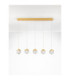 Alicia Bar Pendant Ceiling Light Gold Triac Dimmable LED 25W 1878lm 3000K-3