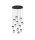 Alicia Cluster Pendant Ceiling Light Black Triac Dimmable LED 60W 3780lm 3000K-1