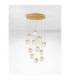 Alicia Cluster Pendant Ceiling Light Gold Triac Dimmable LED 60W 3780lm 3000K-3