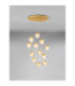 Alicia Cluster Pendant Ceiling Light Gold Triac Dimmable LED 60W 3780lm 3000K-4