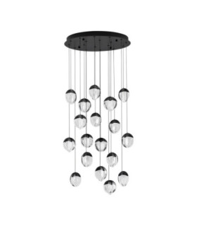 Alicia Cluster Pendant Ceiling Light Sandy Black Triac Dimmable LED 90W 5670lm 3000K-1