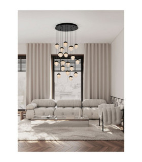 Alicia Cluster Pendant Ceiling Light Sandy Black Triac Dimmable LED 90W 5670lm 3000K-2