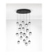 Alicia Cluster Pendant Ceiling Light Sandy Black Triac Dimmable LED 90W 5670lm 3000K-3