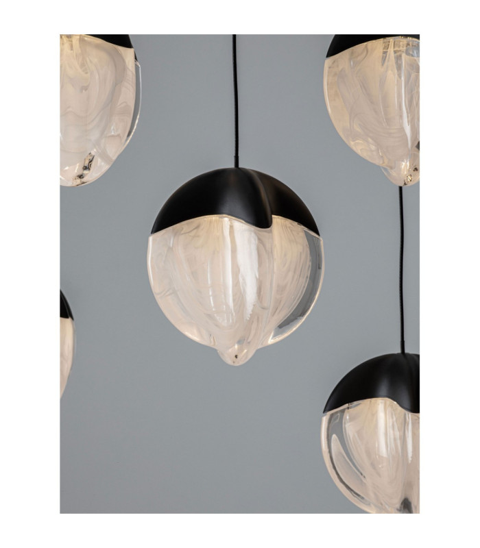 Alicia Cluster Pendant Ceiling Light Sandy Black Triac Dimmable LED 90W 5670lm 3000K-7
