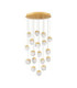 Alicia Cluster Pendant Ceiling Light Gold Triac Dimmable LED 90W 5670lm 3000K-1
