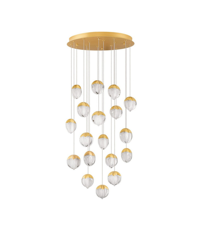 Alicia Cluster Pendant Ceiling Light Gold Triac Dimmable LED 90W 5670lm 3000K-1